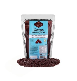 GOTAS DE CHOCOLATE ZERO AÇUCAR 56% CACAU USO CULINÁRIO 500G