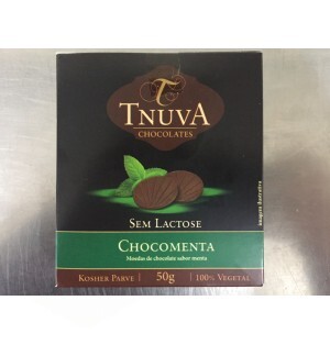 MOEDAS CHOCOLATE SABOR MENTA - CAIXA UNITÁRIA 50G