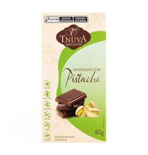 TABLETE CHOCOLATE  COM PISTACHE 80G